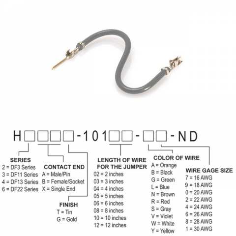 H3ABT-10110-S6 跳线，预压接引线