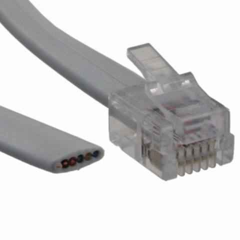 513-26-6600-WH-0025F 模块化以太网电缆（RJ45，RJ11）