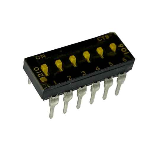 210-6MSTD DIP 开关