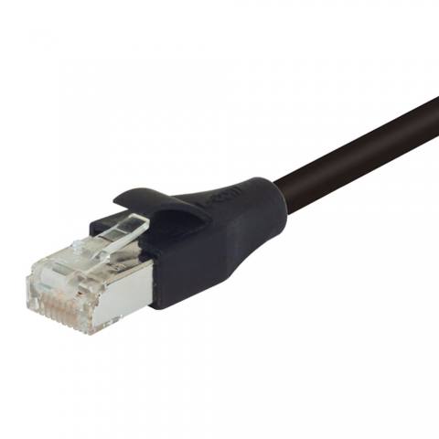 TRD695AHFP-BLK-100 模块化以太网电缆（RJ45，RJ11）