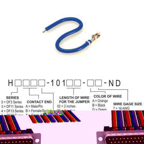 H2BXT-10103-L4 跳线，预压接引线