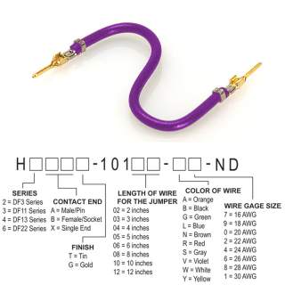 H2AAG-10103-V4 跳线，预压接引线