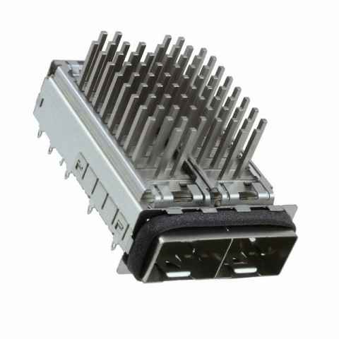 2198224-4 机架、成组 (1 x 2)、带散热器射频同轴连接器