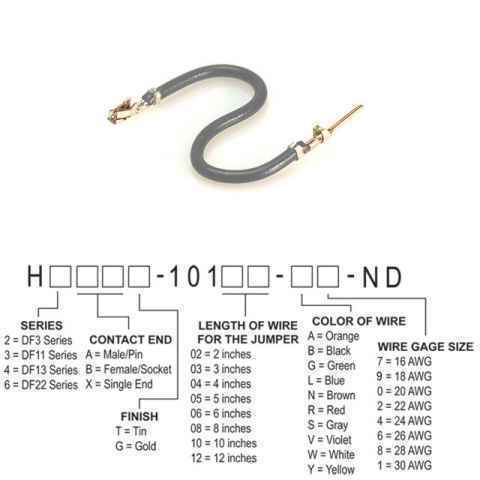 H3ABT-10106-S4 跳线，预压接引线