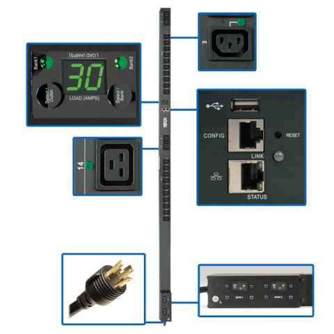 PDUNVR30HVLX 配电，浪涌保护器