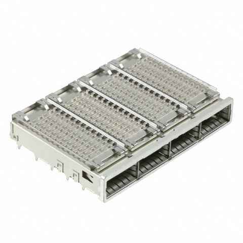 2227249-1 机架、成组 (1 x 4)、带散热器射频同轴连接器