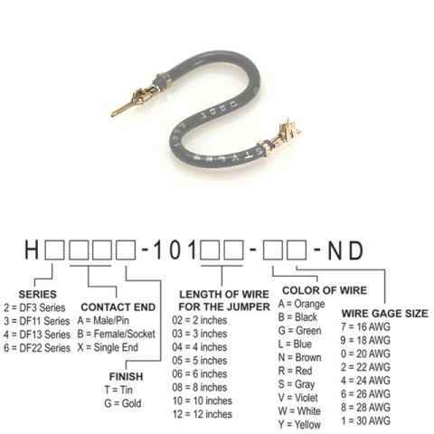 H2ABT-10102-S4 跳线，预压接引线