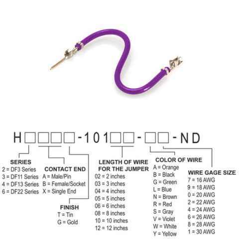 H3ABT-10104-V6 跳线，预压接引线