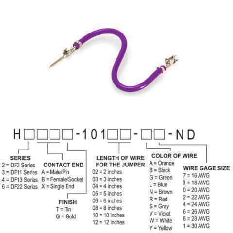 H3ABT-10105-V6 跳线，预压接引线