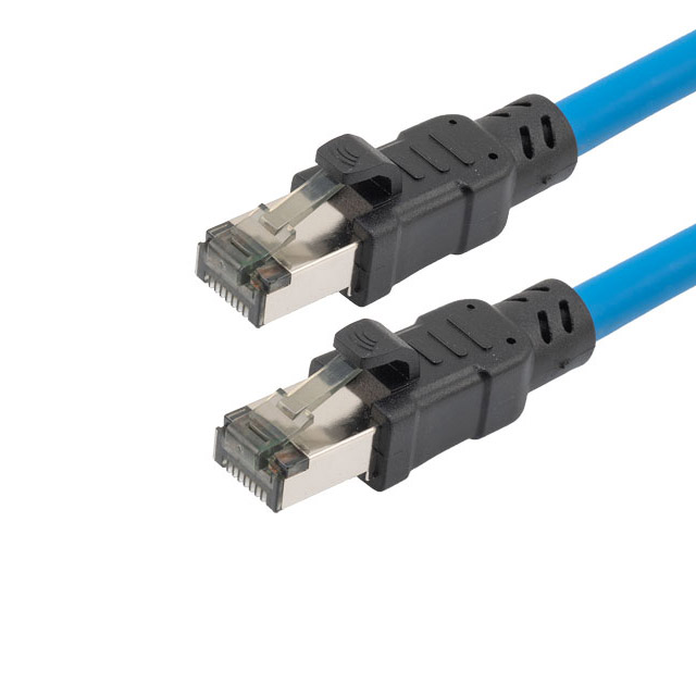 TRD824Z-BLU-2F 模块化以太网电缆（RJ45，RJ11）