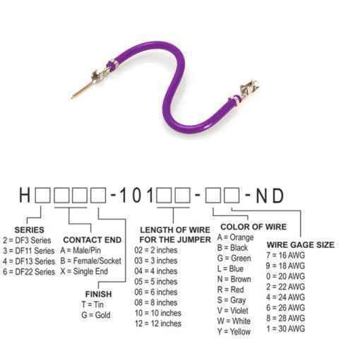 H3ABT-10103-V6 跳线，预压接引线