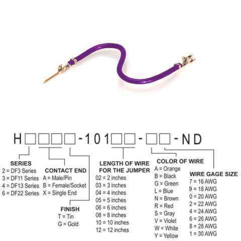 H3ABT-10105-V8 跳线，预压接引线