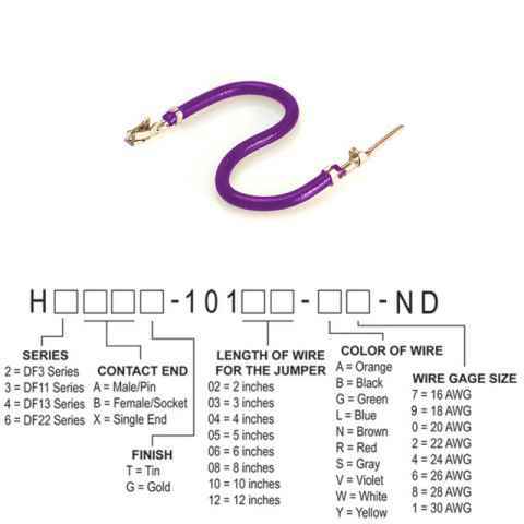 H3ABT-10104-V4 跳线，预压接引线