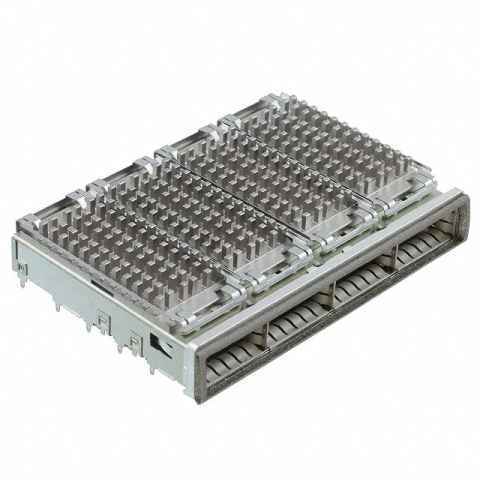 2174754-2 机架、成组 (1 x 4)、带散热器射频同轴连接器
