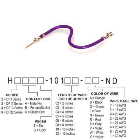 H3ABT-10106-V8 跳线，预压接引线