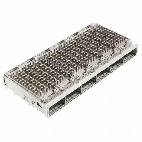 2143330-2 机架、成组 (1 x 6)、带散热器射频同轴连接器