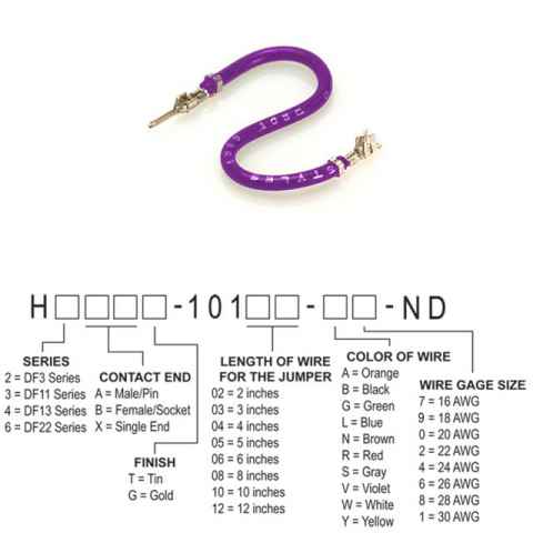 H2ABT-10110-V4 跳线，预压接引线