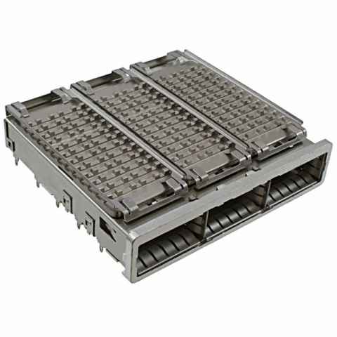 2173239-1 机架、成组 (1 x 3)、带散热器射频同轴连接器
