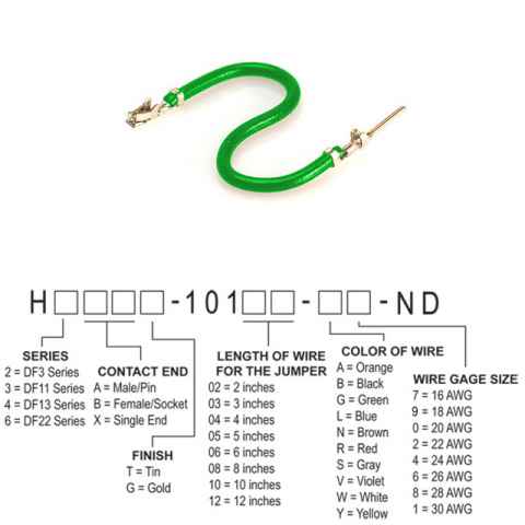 H3ABT-10106-G4 跳线，预压接引线