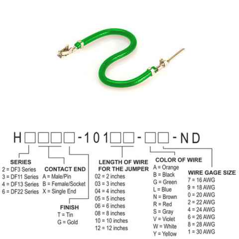 H3ABT-10104-G4 跳线，预压接引线