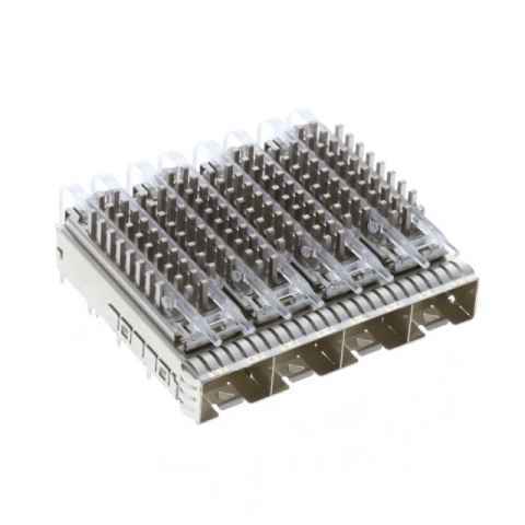 2198234-3 机架、成组 (1 x 3)、带散热器射频同轴连接器