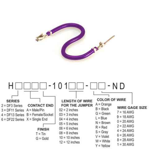 H3ABT-10108-V4 跳线，预压接引线